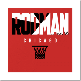 Rodman Chicago Basketball Posters and Art